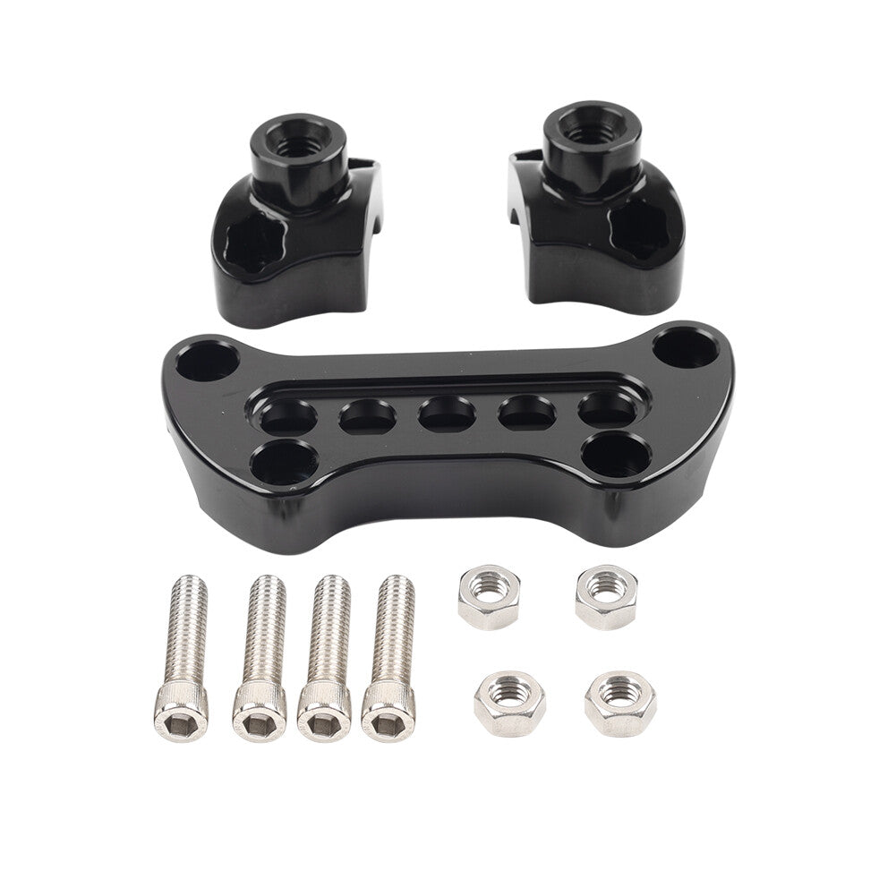 1.5 Straight Handlebar Riser  Top Clamp CNC for Harley Dyna Touring Road Glide