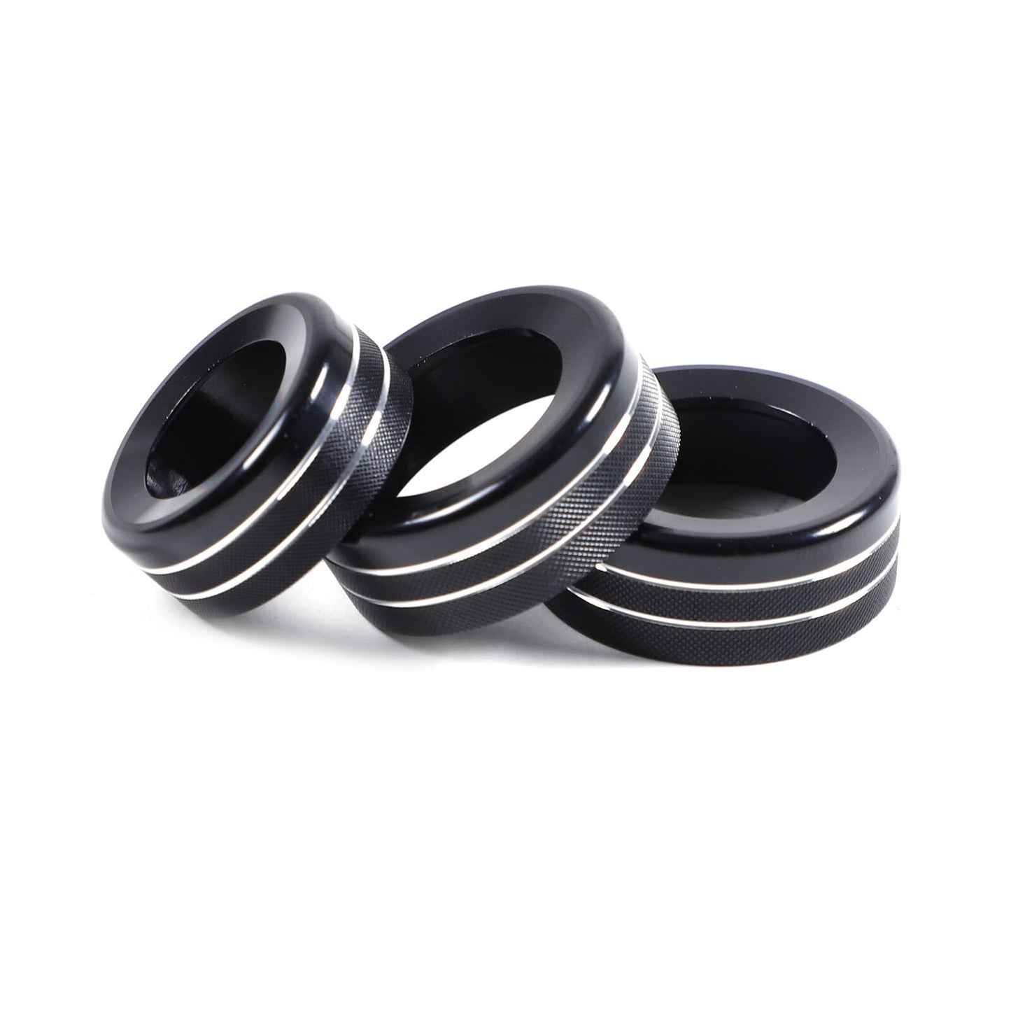 Black central air conditioning volume knob ring trim available for Ranger 2023 - 2024 - n