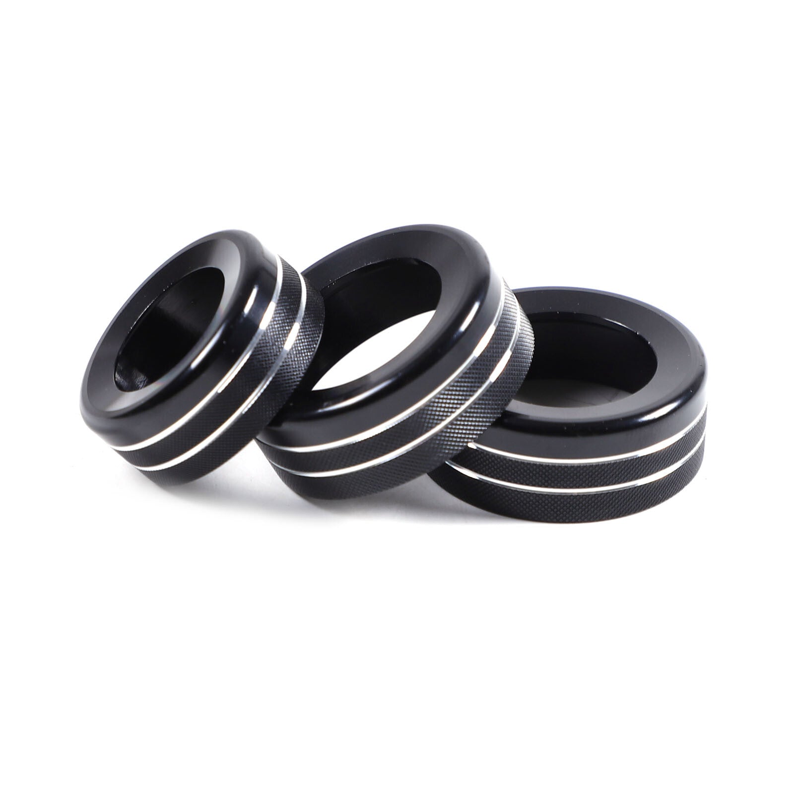Black central air conditioning volume knob ring trim available for Ranger 2023 - 2024 - n