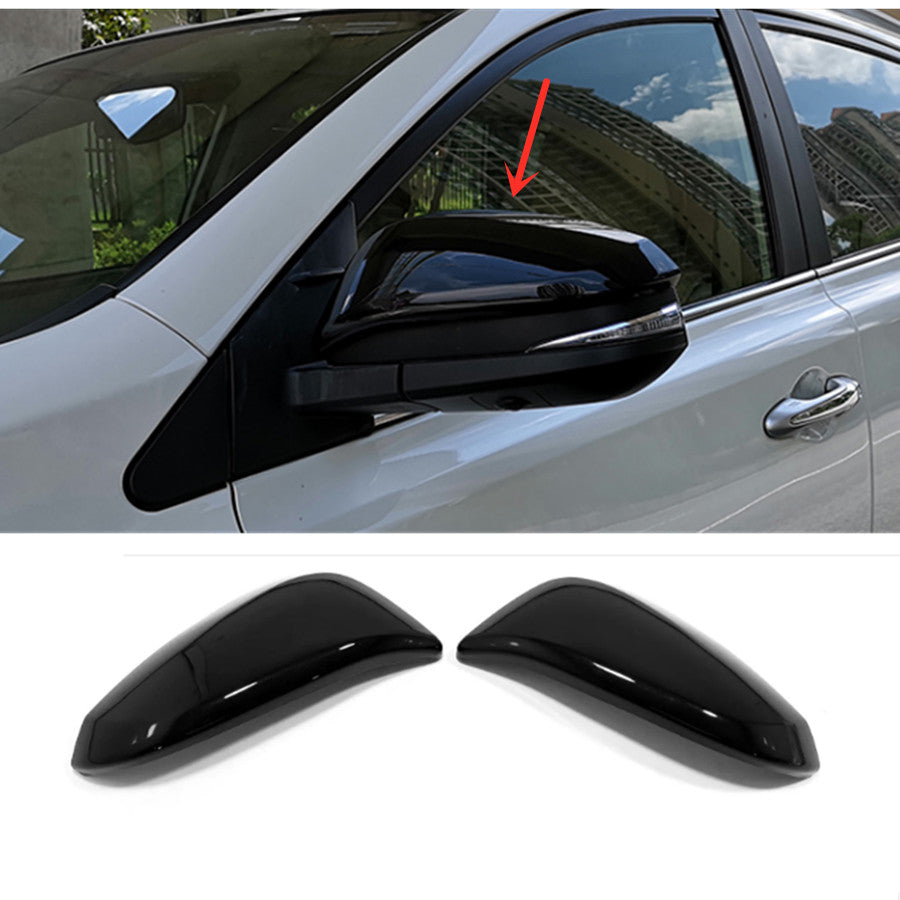 for Toyota RAV4 13-2018 Bright Black Door Side Mirrors Rearview Trim Cover 2PCS