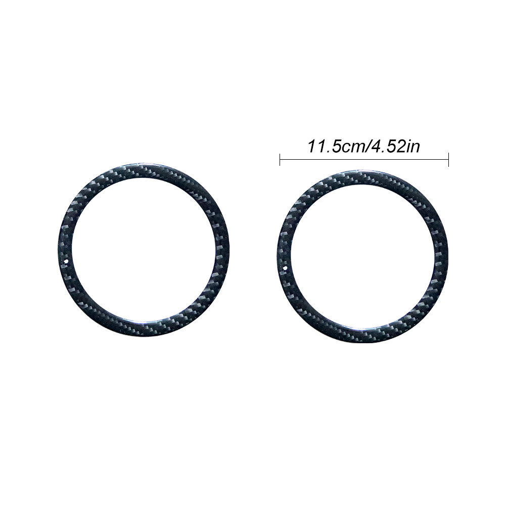 2pcs Carbon Fiber Door Speaker Sticker Trim for BMW Z4 E85 2003-08