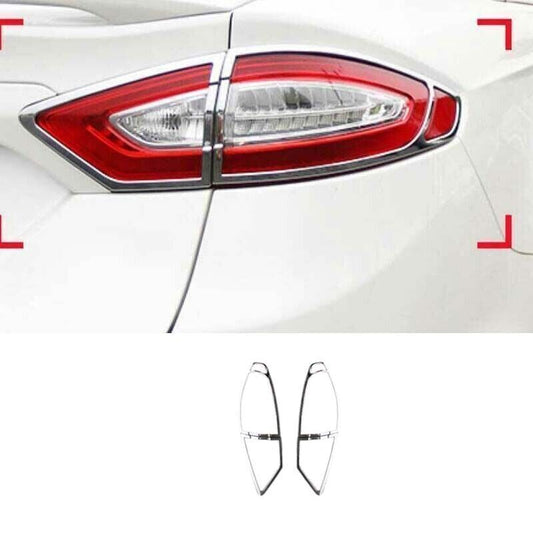 for Ford Mondeo Fusion 2013-2020 Rear Tail Light Lamp Frame Chrome Cover Trim 4X