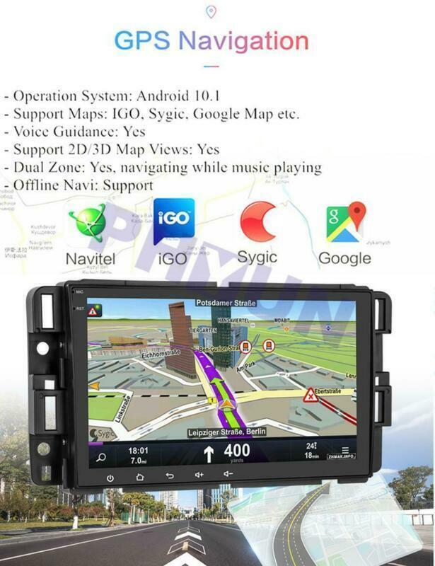 8 Android 10.1 Car Radio GPS Player 2+32GB for Chevy Silverado for GMC for Sierra for Yukon