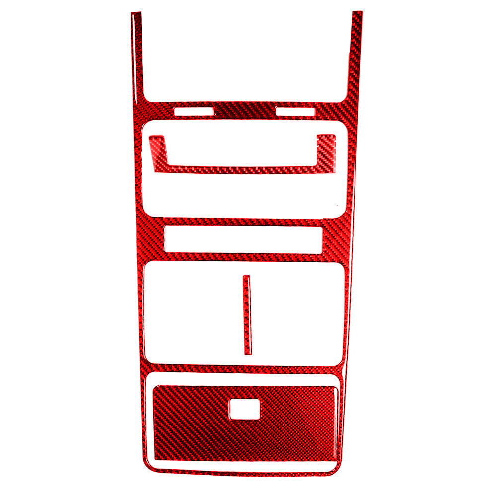 4X Red Carbon Fiber Front Door Handel Inner Cover Trim for Jeep for Wrangler 2007-10 v