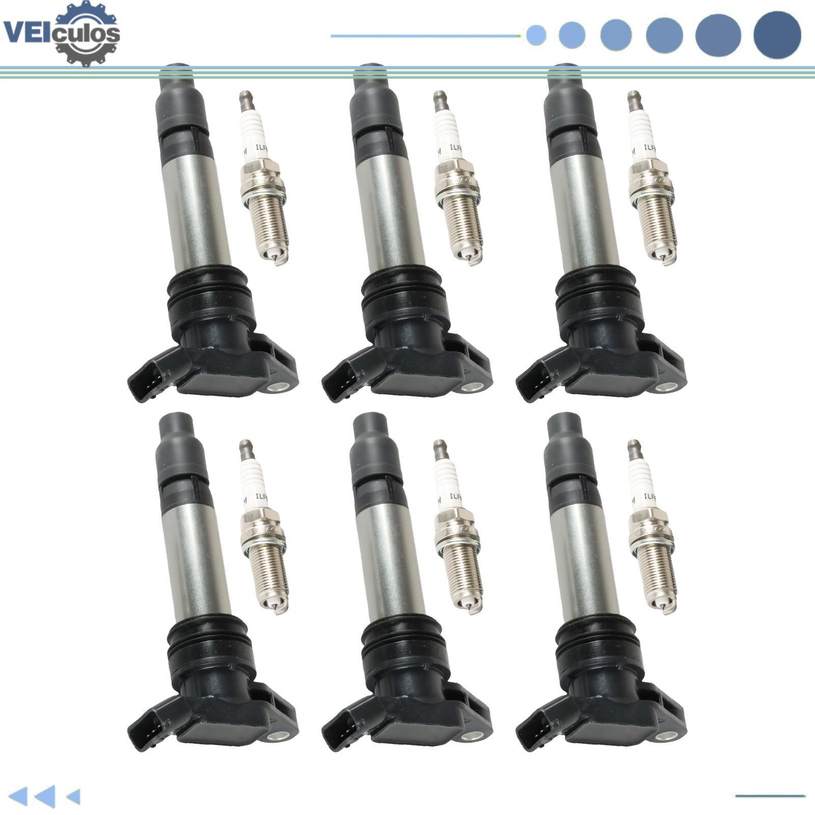 6Pcs Ignition Coils + Iridium Spark Plug For 2010-2011 for Volvo XC60 L6 3.0L 3.2L