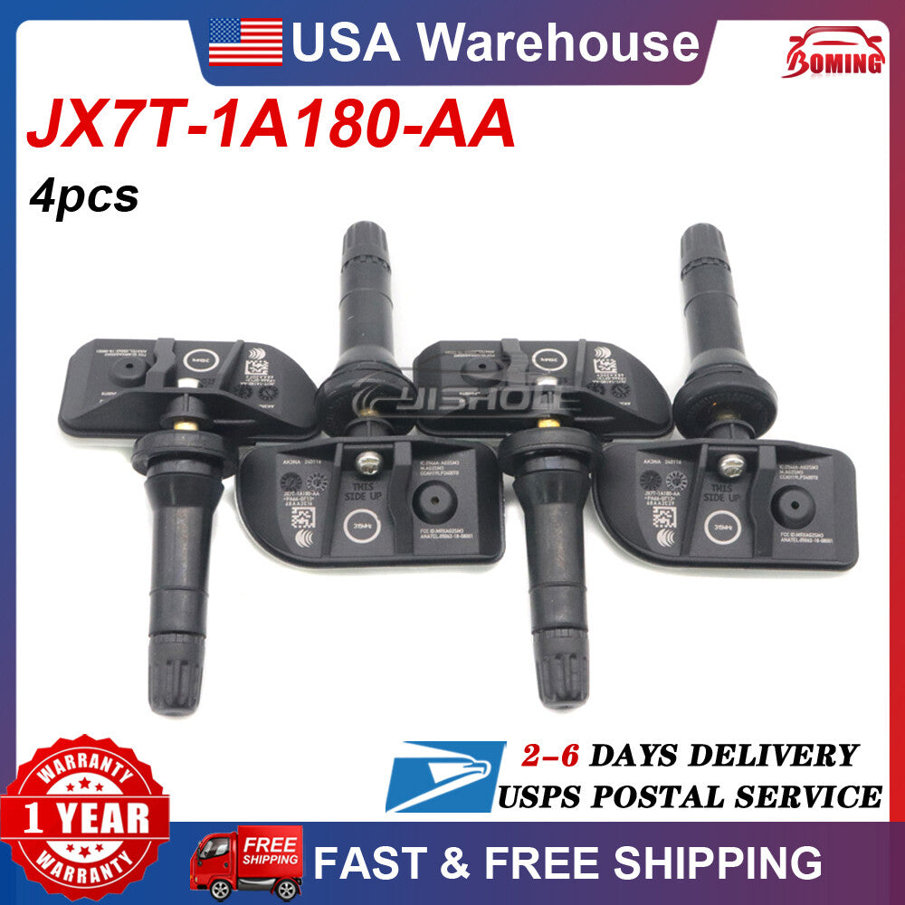 4 new TPMS Tire Pressure Sensors JX7T-1A180-AA for Ford Escape Explorer 2020-2021