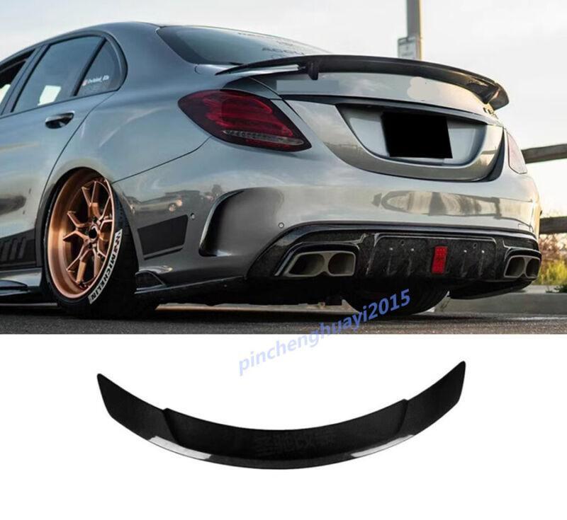 Suitable for Mercedes-Benz C-Class W205 Sedan 2015 - 2020 RT style rear tailgate boiler wing lip