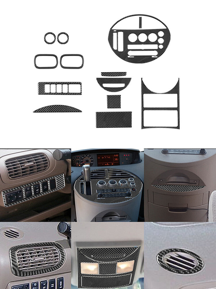 4Pcs Carbon Fiber Window Button Panel Trim Cover for Chrysler 300 2008-2010 v
