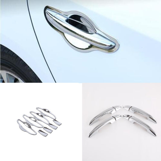 for Hyundai Sonata 2015-2019 Chrome Car Door Handle Cover+Cup Bowl Combo Trim