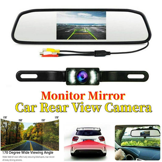4.3-inch backup camera rearview night vision parking accessory - n