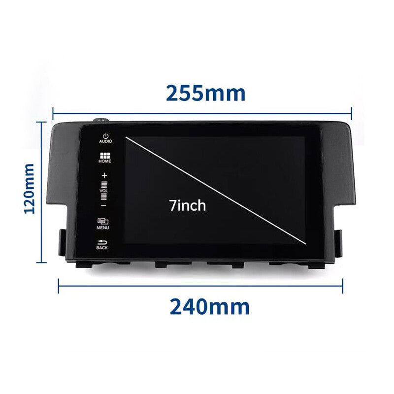 7 FOR 2016-18 for Honda for Civic Radio Navigation Display Touch Screen 39710-TBA-A11 n