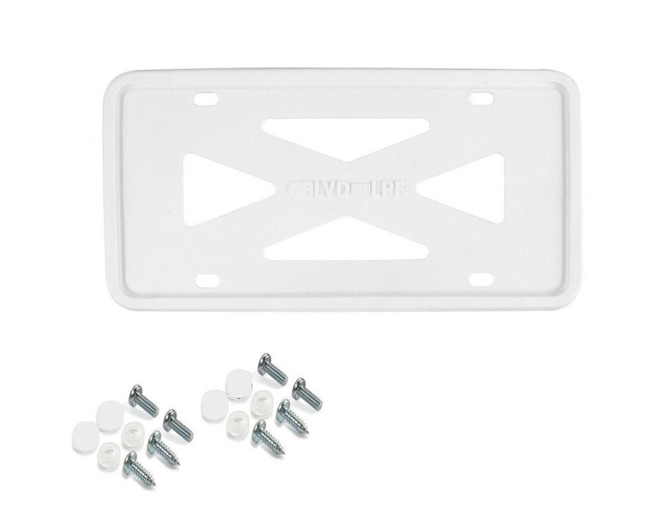 Car License Plate Frame Cover Hood Cap Trunk Red Silicone for Genesis - v