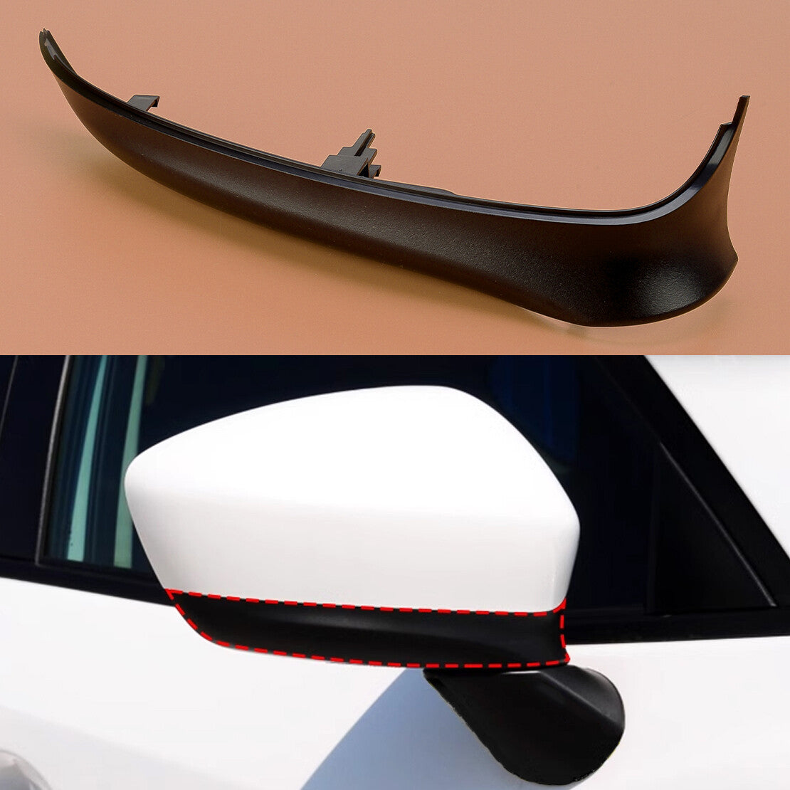 Car Front Right Side Mirror Lower Cover Fit for for Mazda CX-5 2013 2014 New v