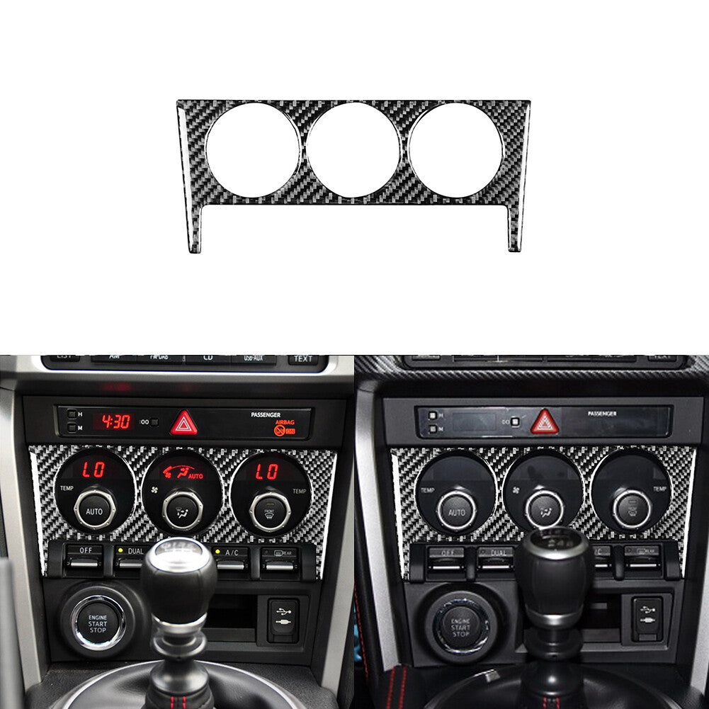 Air Conditioner Buttons Panel Trim Cover Carbon Fiber for Chevy Impala 2014-2020 v