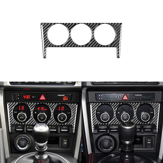 Air Conditioner Buttons Panel Trim Cover Carbon Fiber for Chevy Impala 2014-2020 v