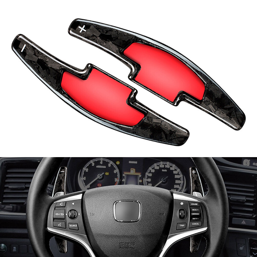 Forged Carbon Fiber Steering Wheel Paddle Shifter Extension for Honda Accord