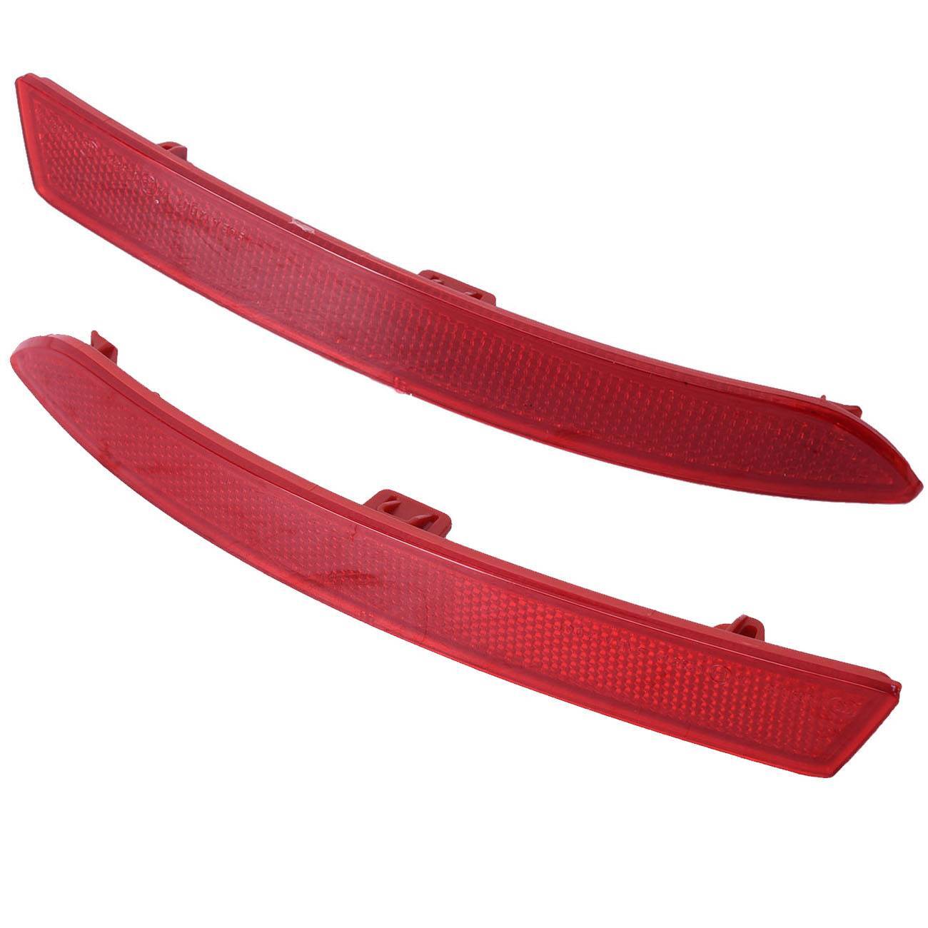 2PCS Rear Left + Right Red Bumper Reflectors Light Cover For 2014-2016 for BMW F10