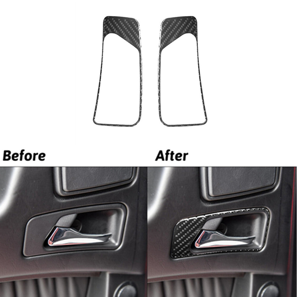 Red Carbon Fiber Automatic Gear Shift Trim for Jetta Sedan 2011-2014 v