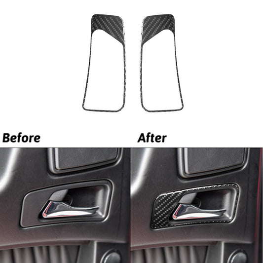 Red Carbon Fiber Automatic Gear Shift Trim for Jetta Sedan 2011-2014 v