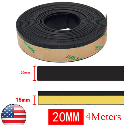 4M Car Truck Window Glass Edge Sealing Strip Windshield Weatherstrip Rubber 20mm
