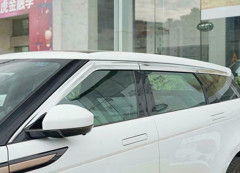 for Range Rover Evoque 20-24 chrome Window Visors Sun Rain Guard Vent Deflectors