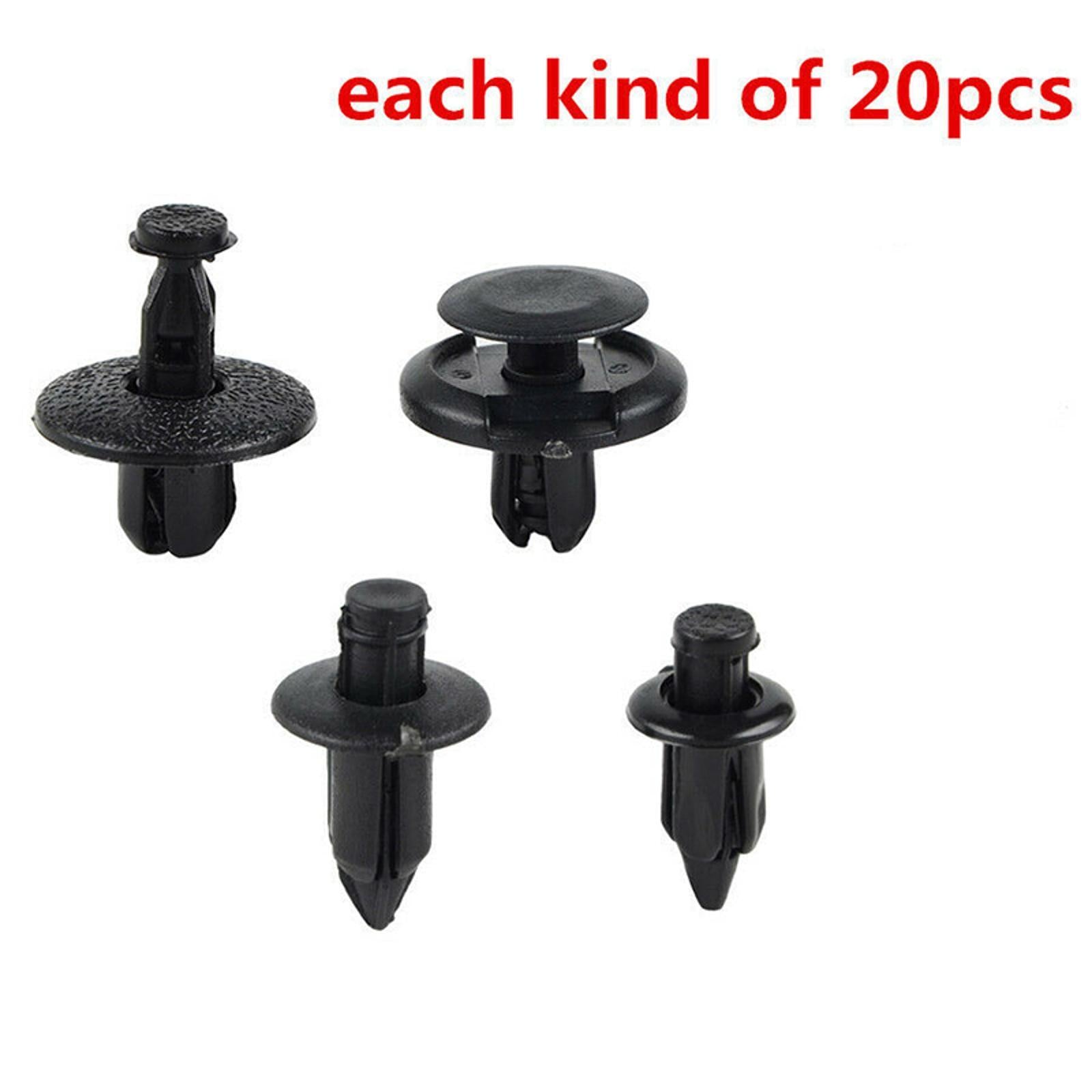 80Pack 4 Kinds Motorcycle ATV Fairing Bolt Bodywork Push Pry Rivets Pin Kit