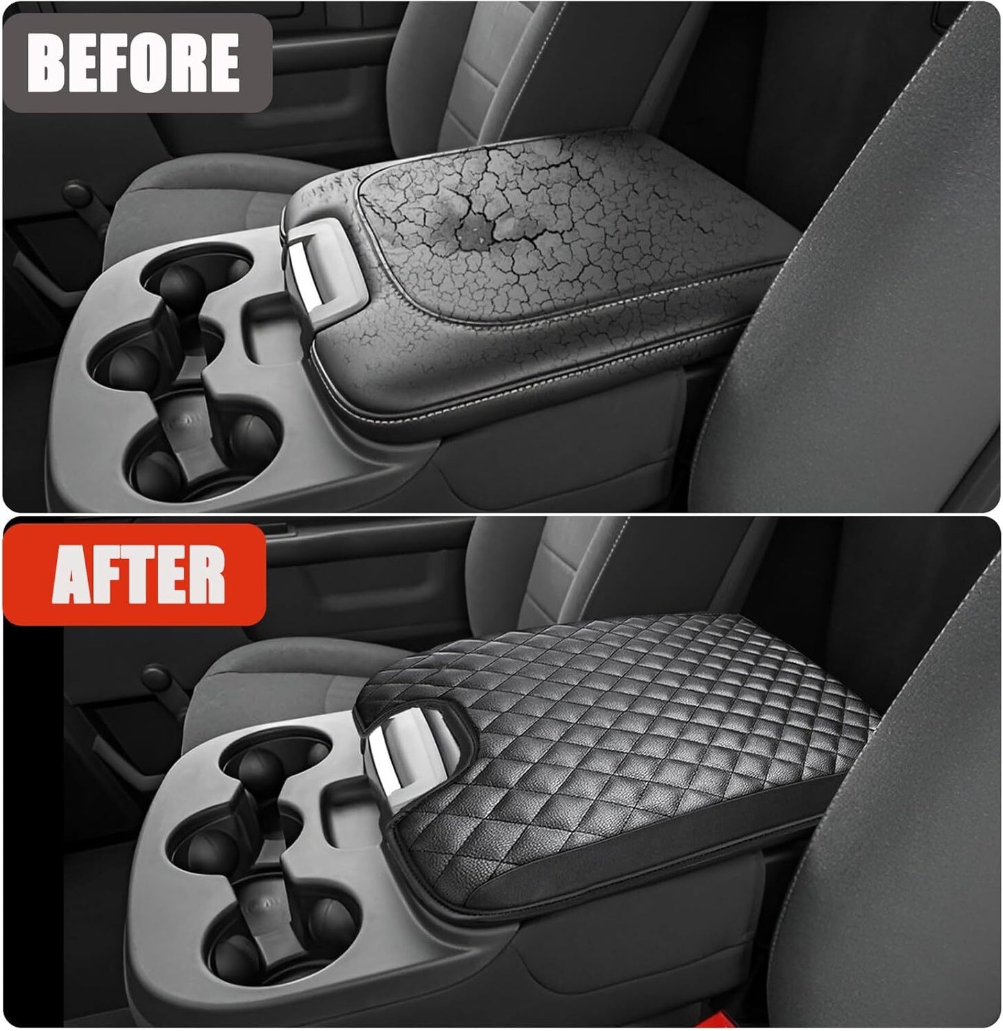 Jump-up for seat suitable for 2013-2023 1500 2500 3500 center console armrest cushion cover - n
