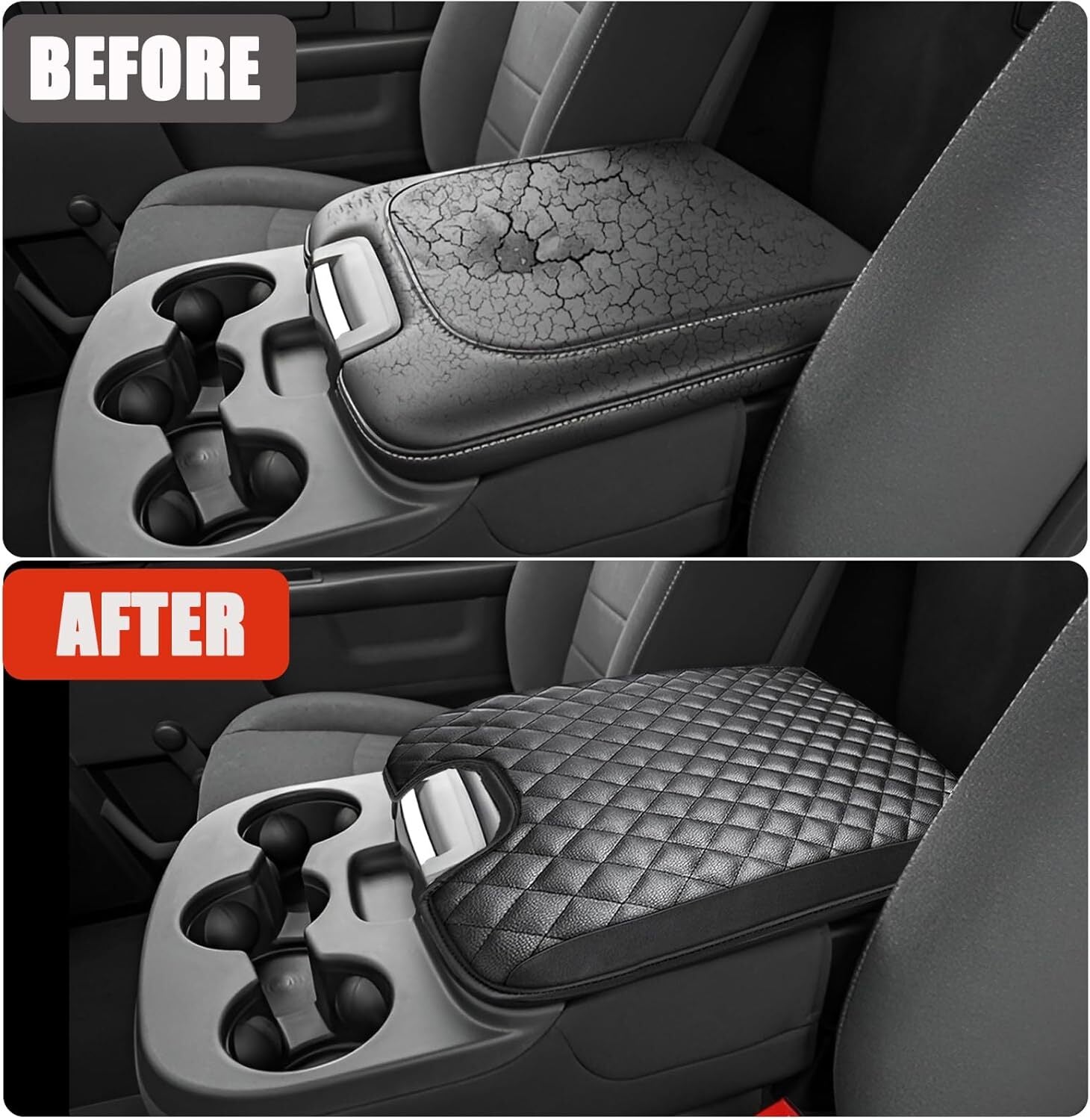 Jump-up for seat suitable for 2013-2023 1500 2500 3500 center console armrest cushion cover - n