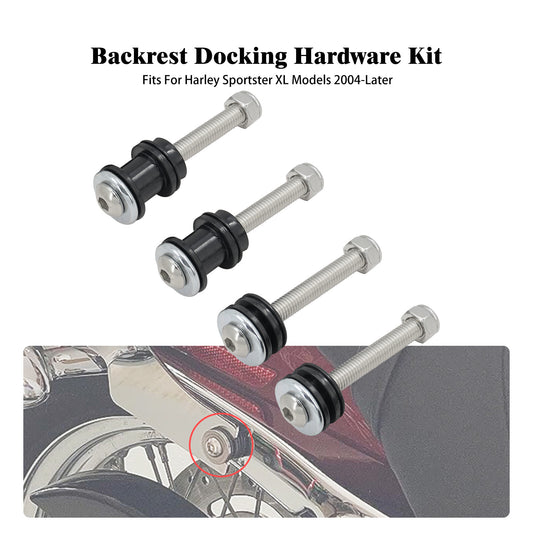 Detachable Sissy Bar Mounting Docking Hardware Kit for Harley Sportster 883 1200 Q