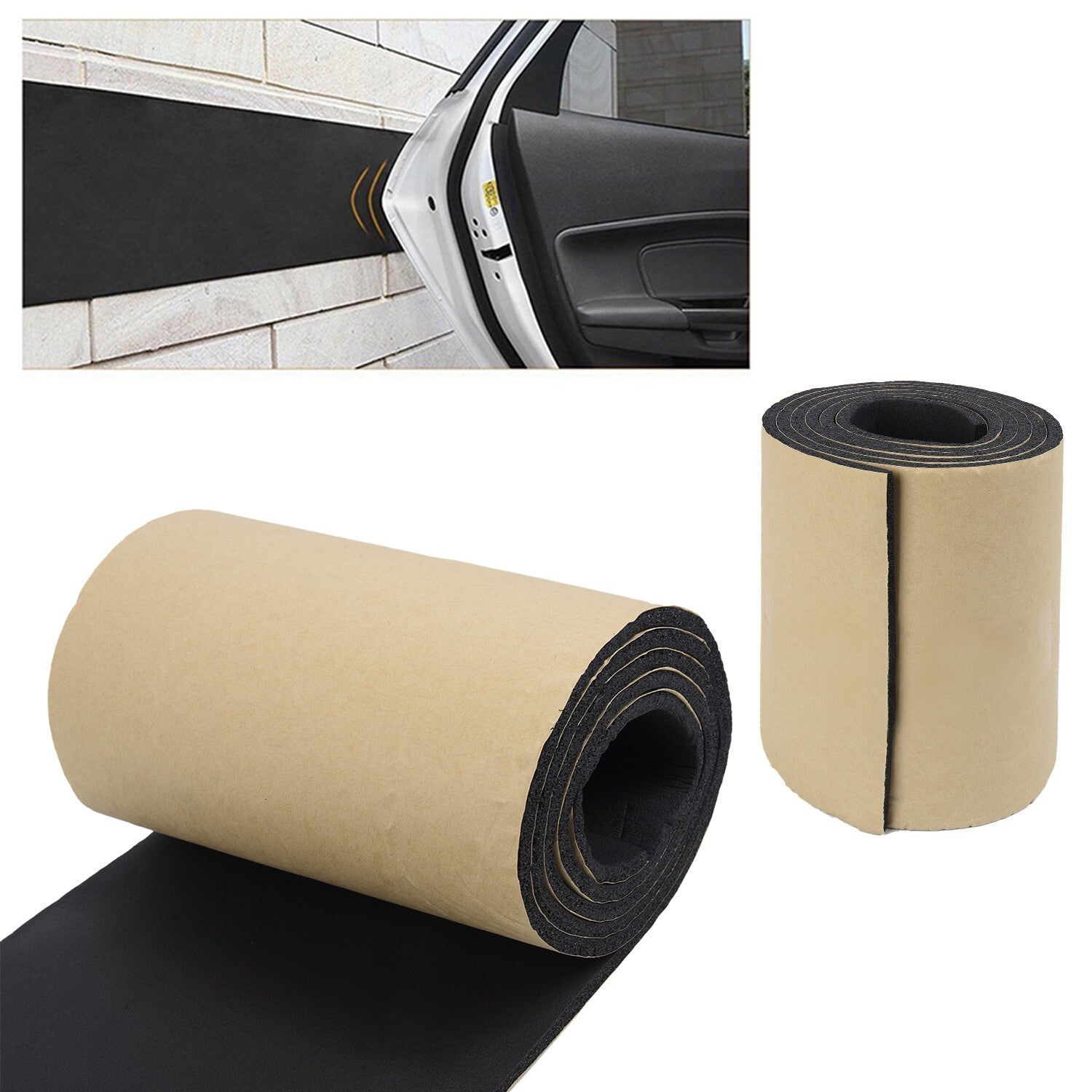 5020 cm 6 mm Car door protection garage rubber wall protection anti-collision safe parking