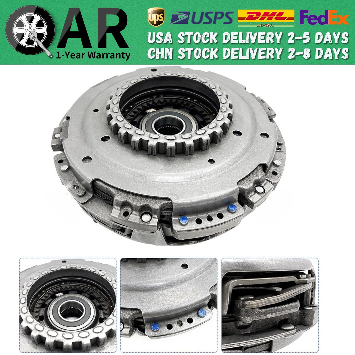 412002A001 Set-Double Clutch for Hyundai for Veloster 2012-2017 1.6L 41200-2A001 Q