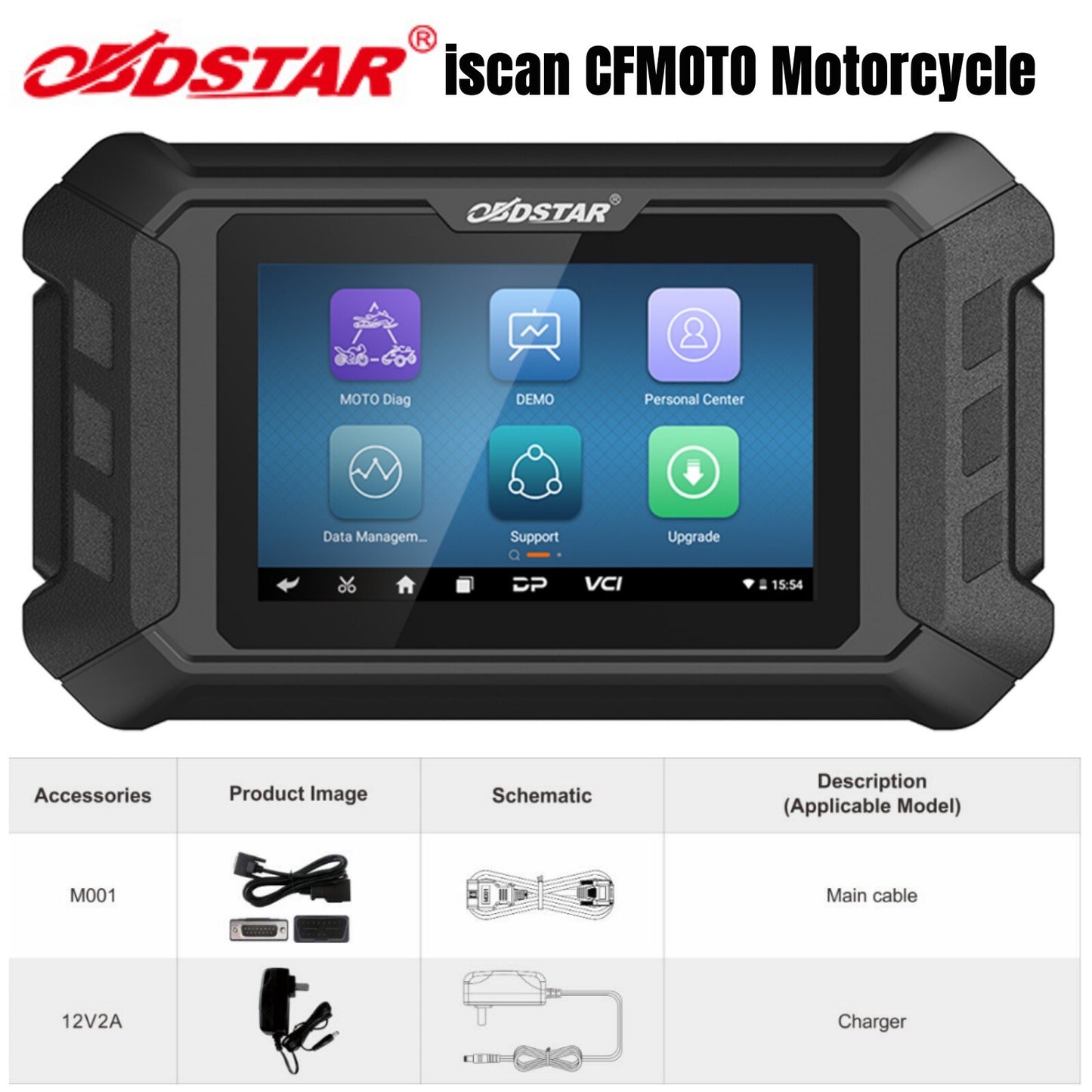 OBDSTAR iscan For CFMOTO Motorcycle Diagnostic Automatic Scanning code reading