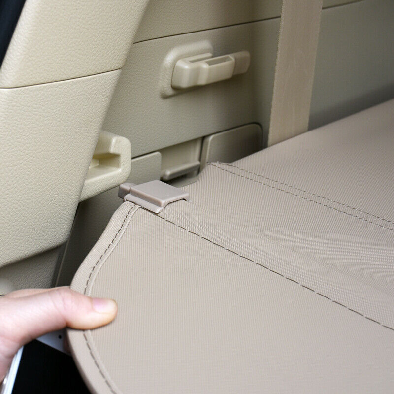 Beige Retractable Cargo Cover Trunk Security Shade for Toyota Prado 2010-2021