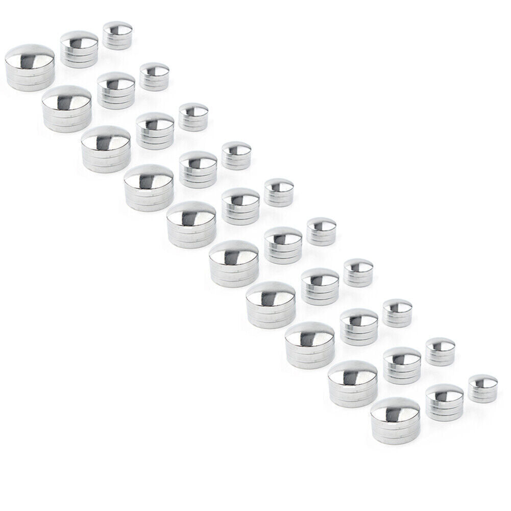 for Harley CNC Chrome Inner 9mm-13mm Schrauben Motor Bolt Topper Caps Cover Q