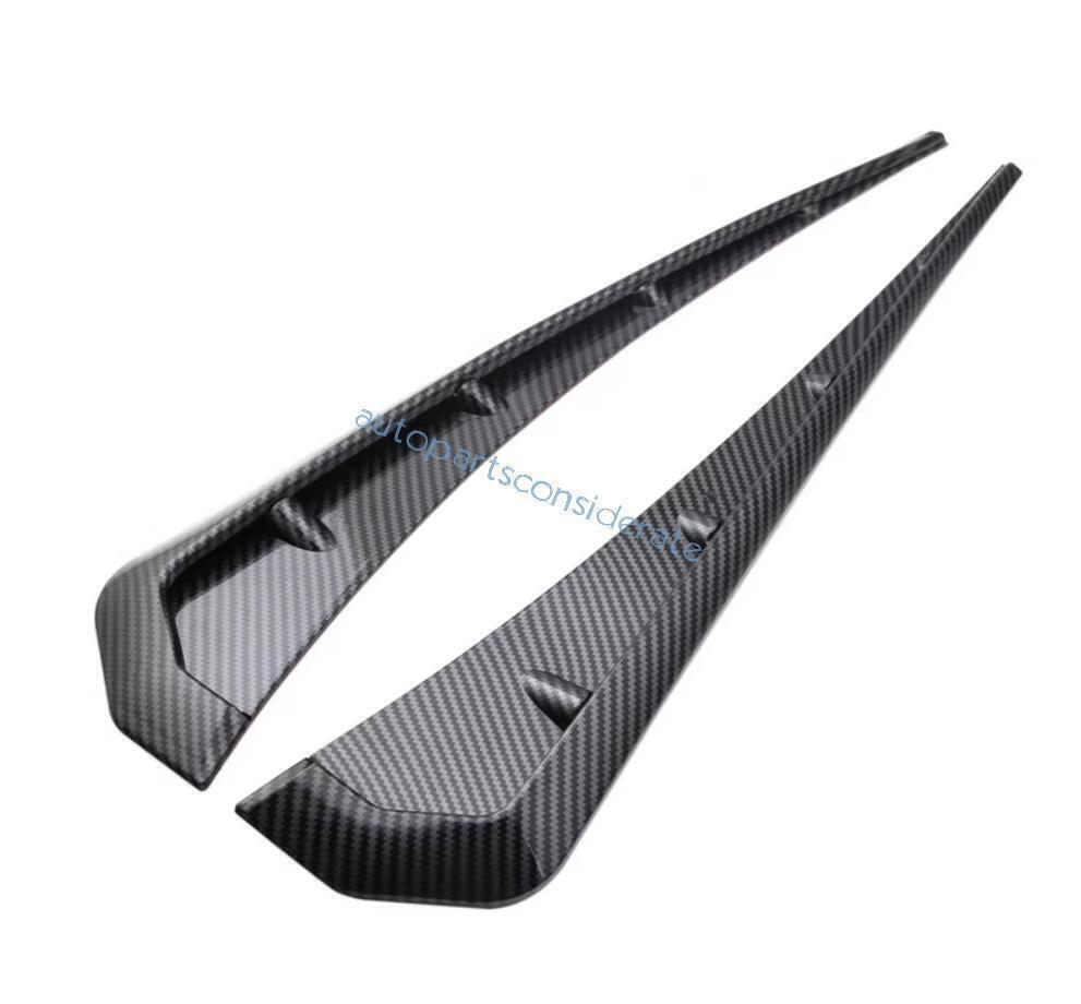 for Toyota for Corolla 14-19 Carbon Fiber Air Wing Vent Side Fender Cover Trim 2P