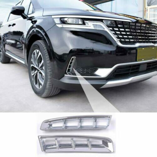 for Kia Carnival 2022-2023 Chrome Front Bumper Air Inlet Vent Decor Cover Trims