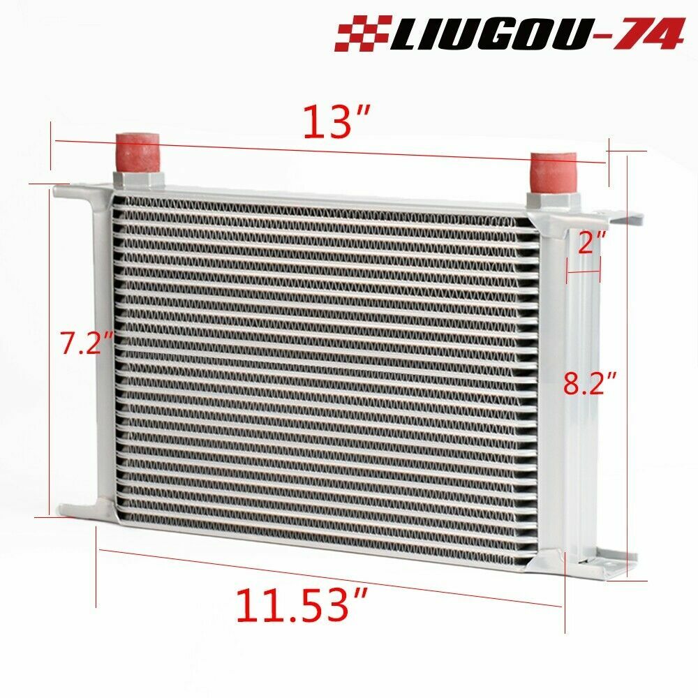 Fits LS1 LS2 LS3 25 row engine oil cooler + silver sandwich plate kit new - v