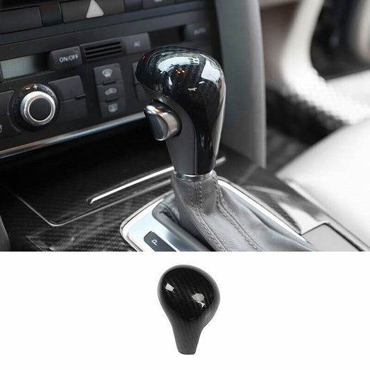 for Audi Q5 2009-12 ABS Carbon Fiber Central Console Gear Shift Knob Cover Trim
