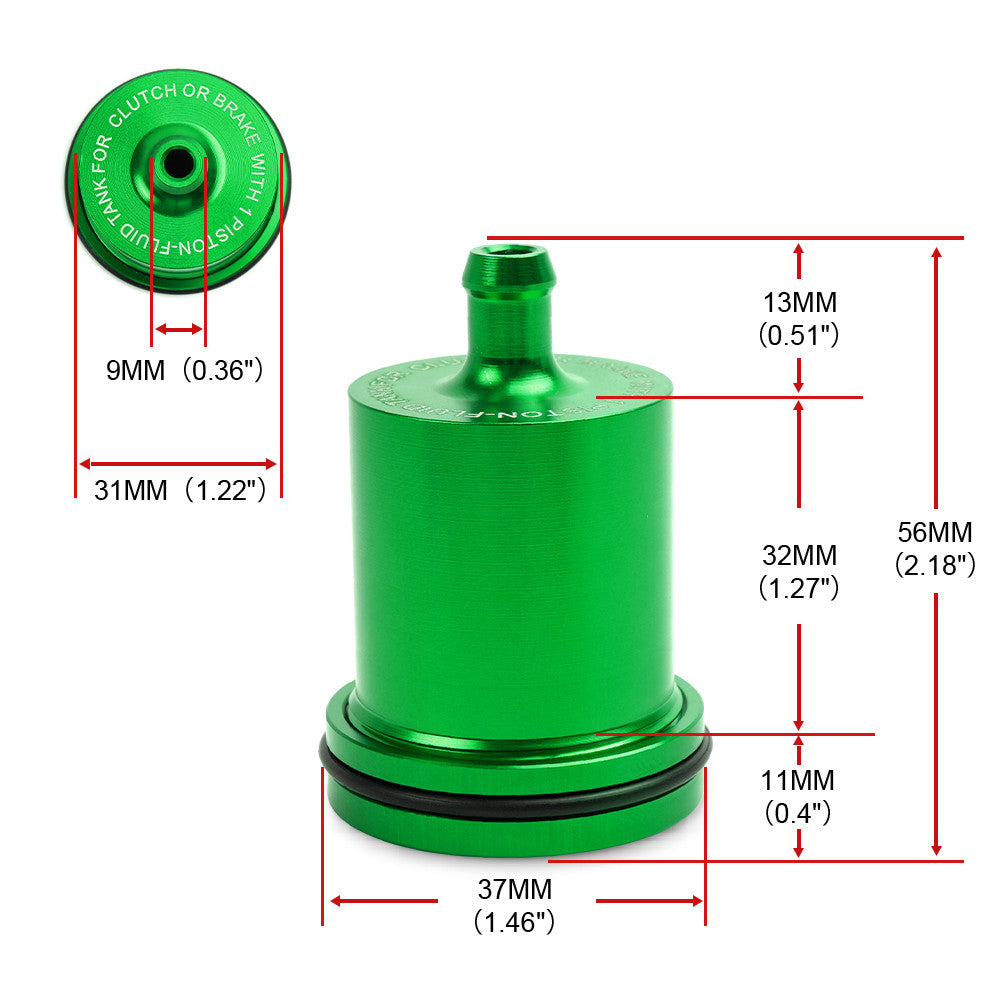 Motorcycle Brake Clutch Master Cylinder Oil Fluid Reservoir Tank Cup Universal Q