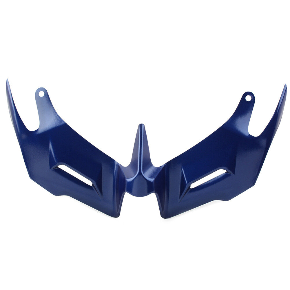 Blue Front Fairing Winglet Aerodynamic Spoiler for Yamaha YZF R3 R25 2014-2018