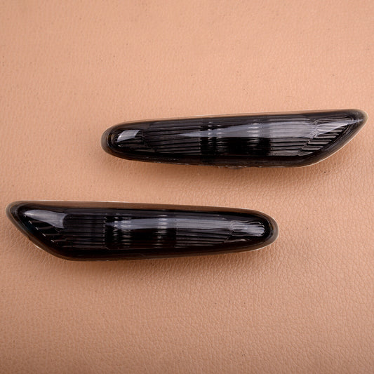 2x Smoke Lens Side Indicators Light Turn Signal fit for 328i 2007-11 New v