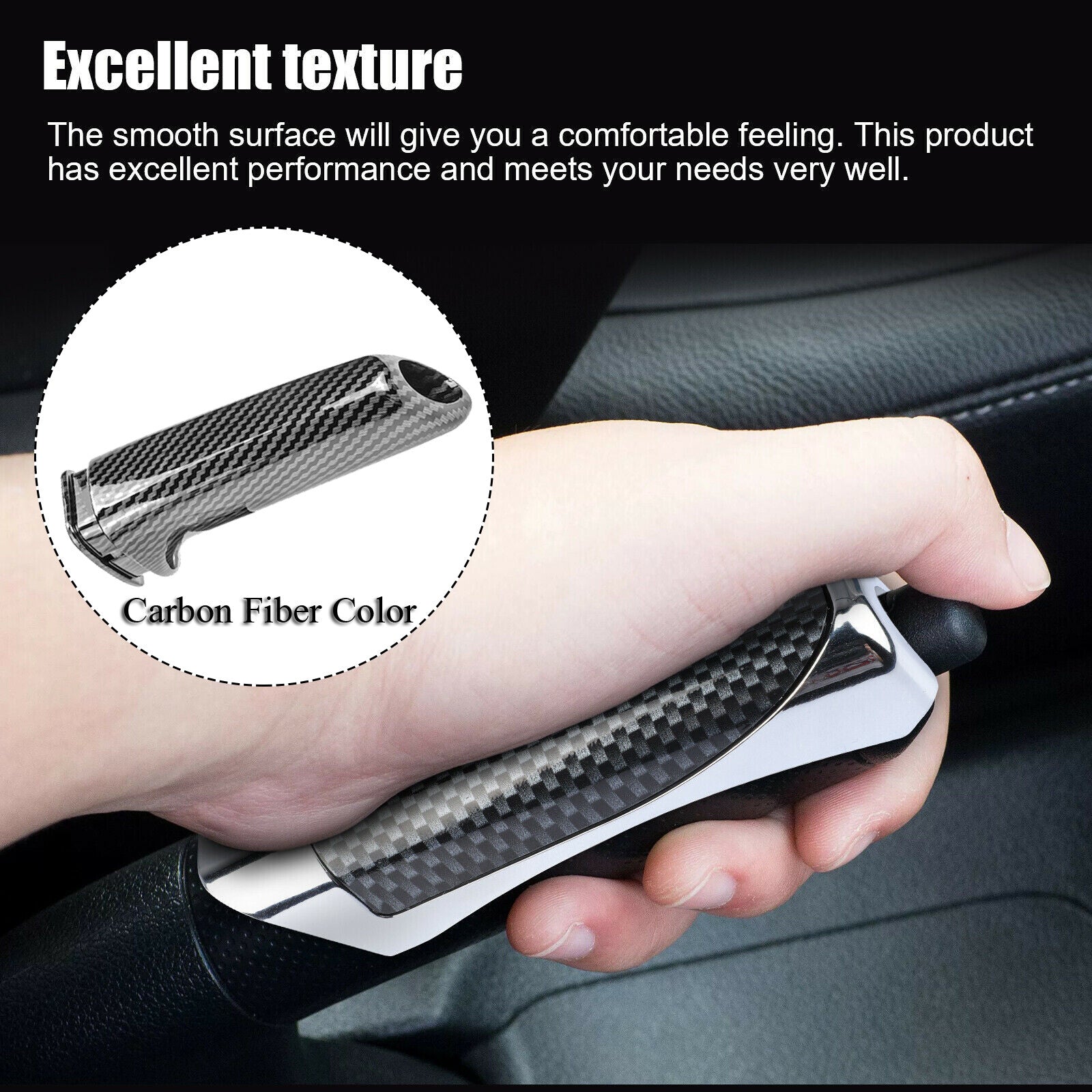 Handbrake lever cap decoration for BMW E46, E90, E92, F30, F32 - Carbon fiber