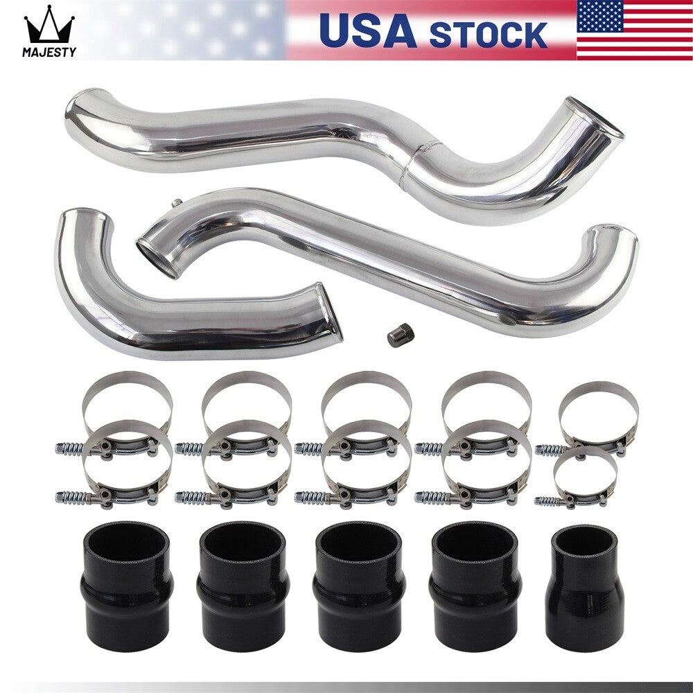 Intercooler Pipe Boot Kit For 2011-2016 for GMC for CHEVY 6.6 6.6L LML Duramax Silver