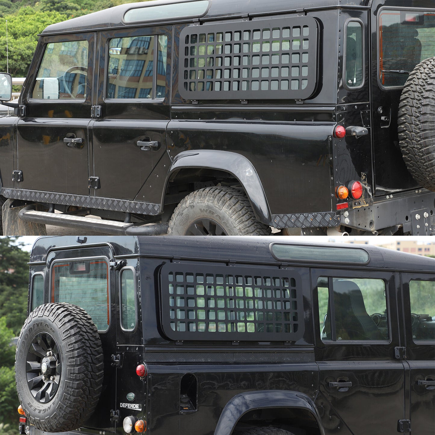 Rear window armor protective film L&R 2X for Land Rover for Defender 2004-2019 n