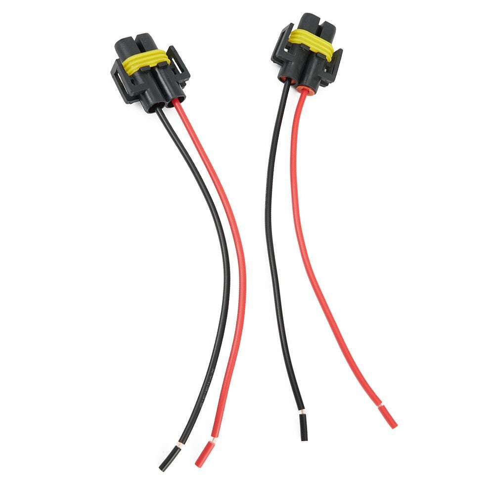 Reliable performance H11 H8 female connector adapter harness 2-pack