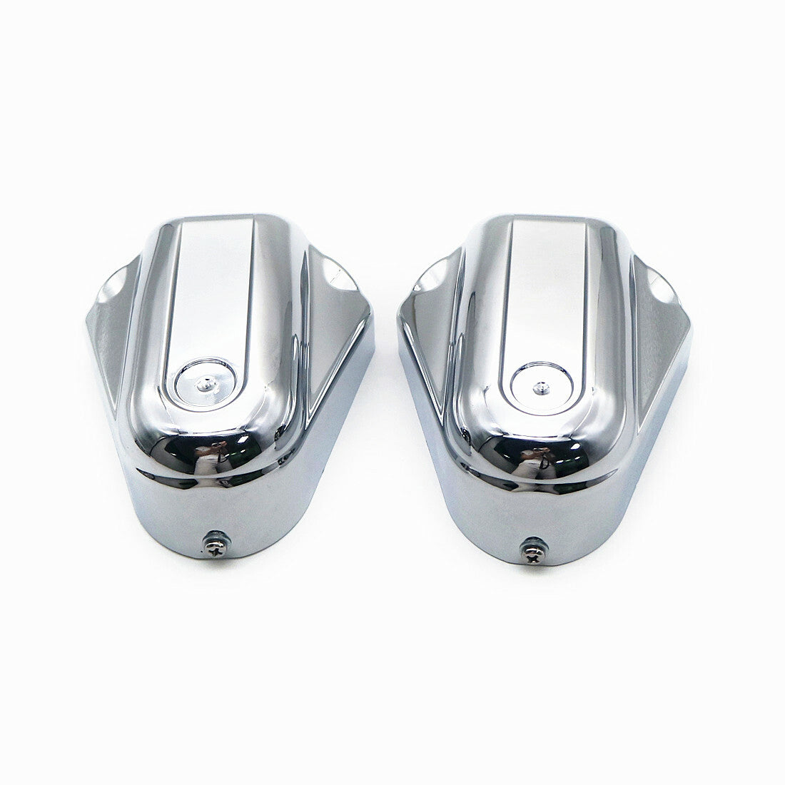 Chrome Bar Shield Rear Axle Covers Swingarm Cap for Harley SoftailSlim FLS FLSTN Q