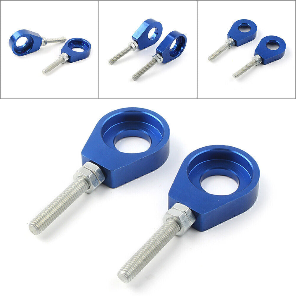 Blue 15mm Chain Adjuster Tensioner Block Fit Dirt Bike Quad ATV CRF50 SSR