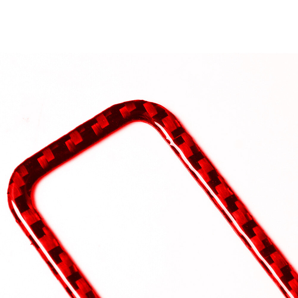 Red Carbon Fiber Skylight Handle Decorative Trim Cover for Subaru Forester 05-08