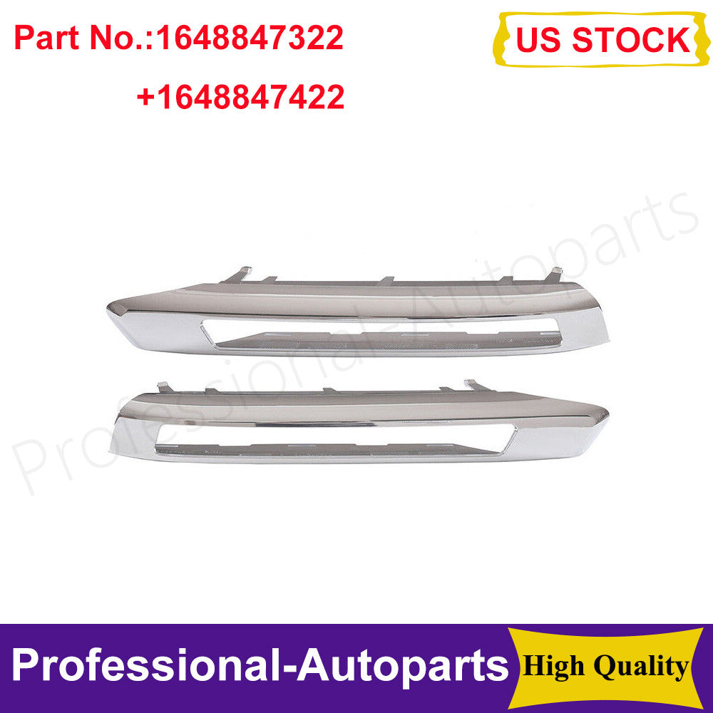 Front L+R Bumper Grille Fog Light Lamp Cover for Mercedes X164 GL350/450 08-12