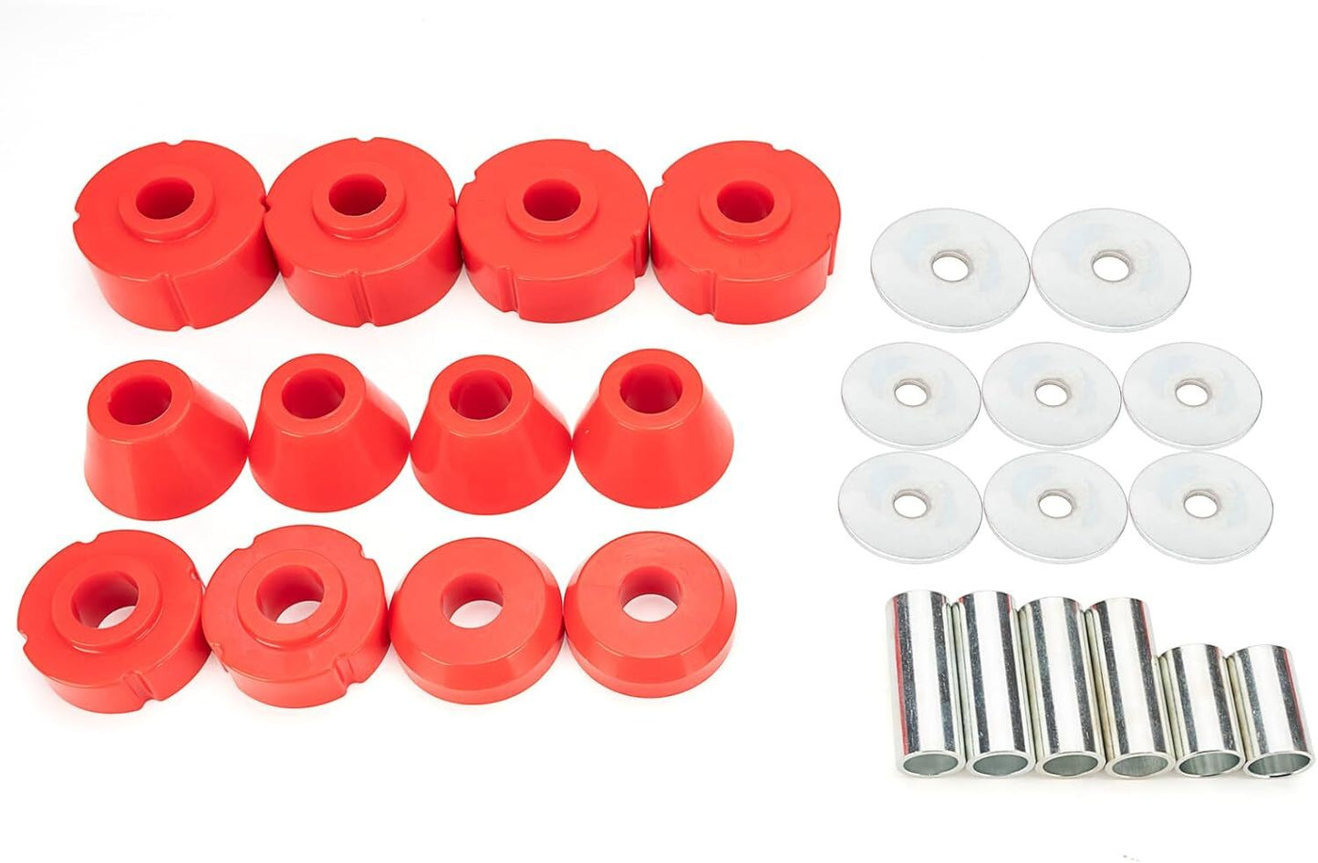 Suitable for Chevrolet C10 pickups, for GMC C15/C1500 standard cab body mounting bushings (models 67-72). Q